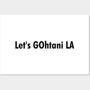 Let's GOhtani LA, Black Posters and Art